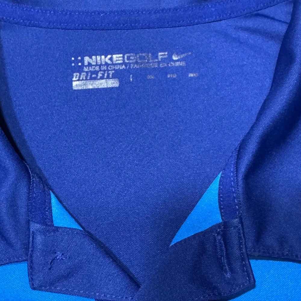 Nike Golf Polo Mens 3XL Arlington Ducks Unlimited Embroidered Blue‎ Dri-FIT